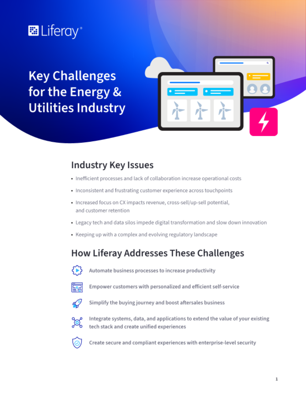 Key Challenges for the Energy and Utilities Industry – and How Liferay Addresses Them