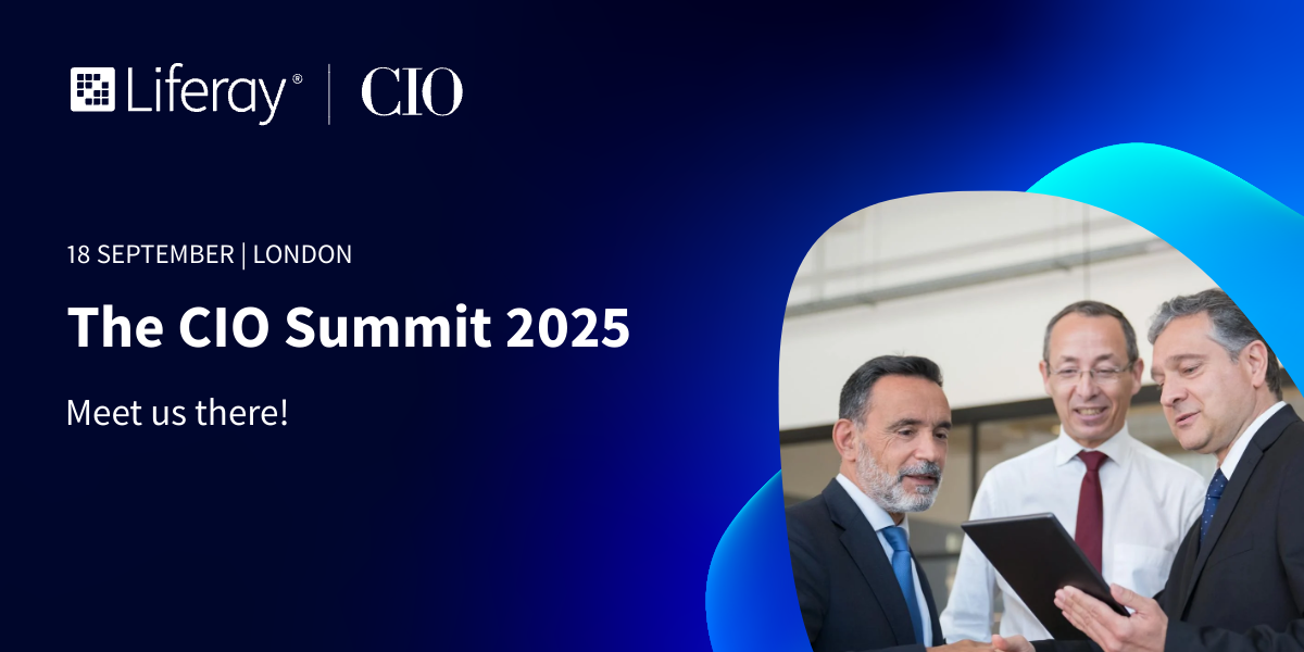 CIO Summit 2025, 18th September, London. Meet us there!